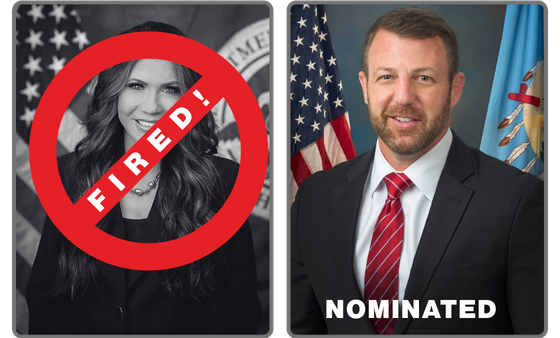 Photo of Kristi Noem and Markwayne Mullin