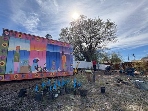 Photo of Keeling pollinator Mural