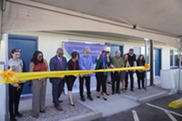 Ribbon cutting at Amazon Motel