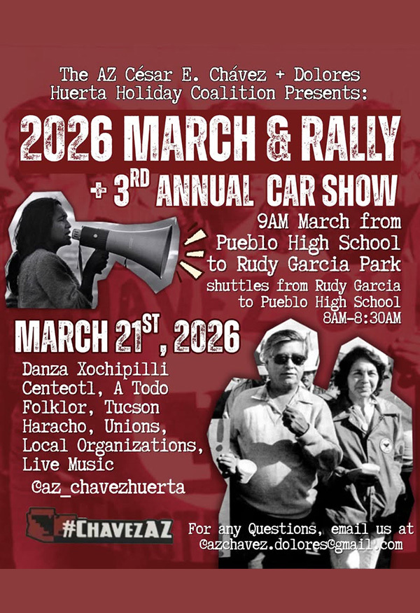 Flier for Cesar Chavez march
