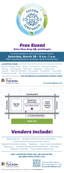 Flier for zero waste event