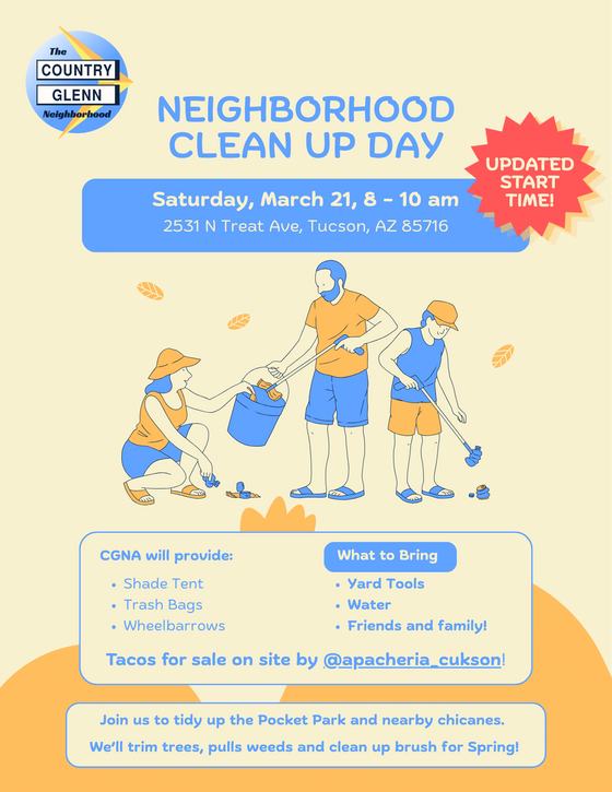 Neighborhood clean up Graphic