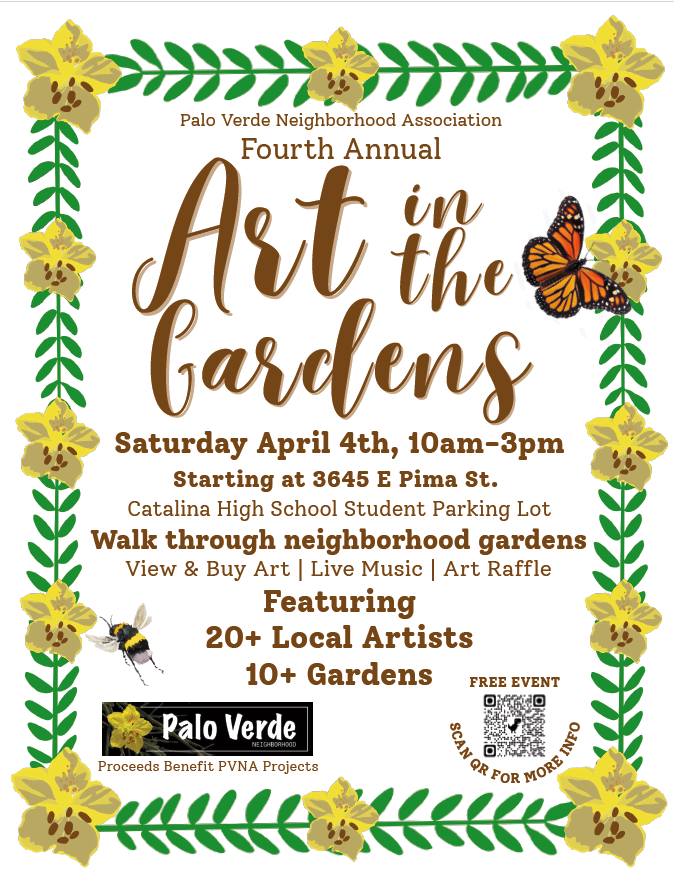 Palo Verde Neighborhood Art in the Garden Flyer