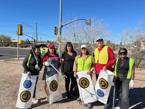 Ward 5 Team at the S. 12th Ave. Cleanup