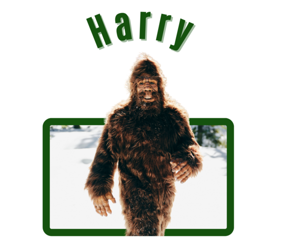 Graphic of bigfoot