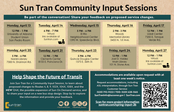 Sun Tran Community Info Sessions 