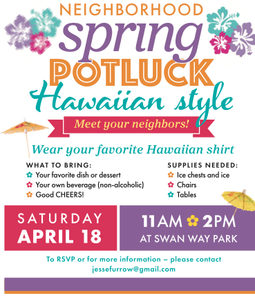 Swan Way Park Potluck