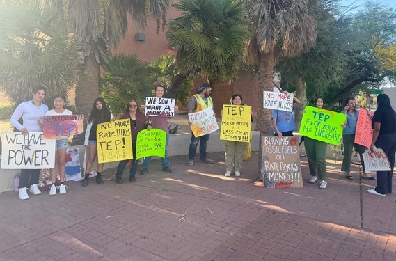 TEP Youth Group protest