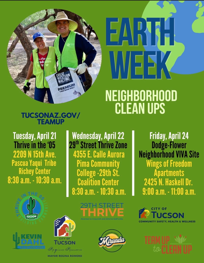 earth day flyer clean up events