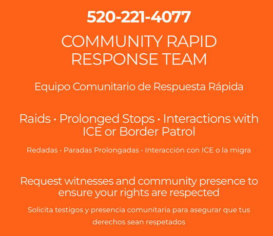Graphic of orange rapid response team card