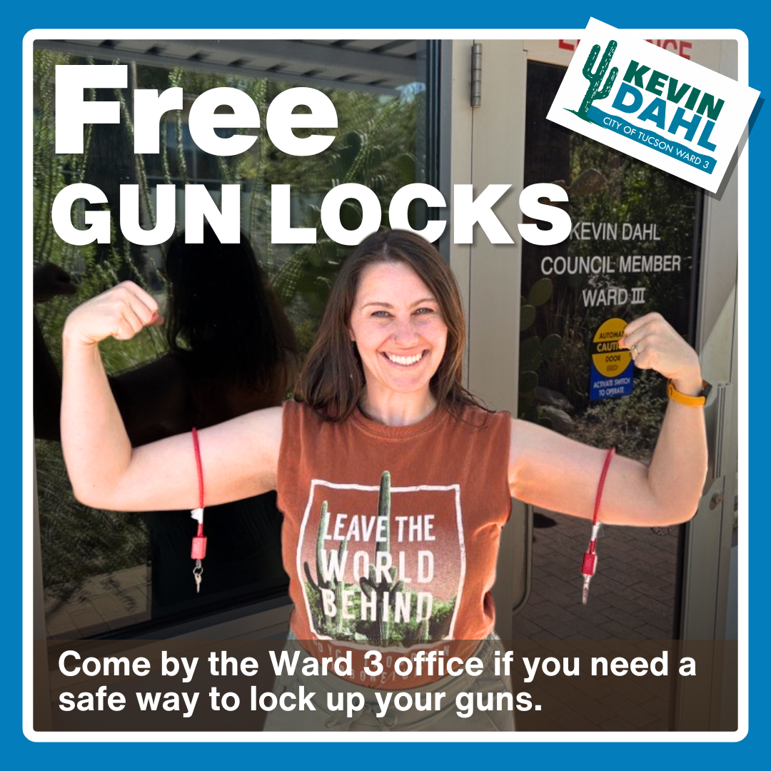Graphic of Free Gun Locks announcement