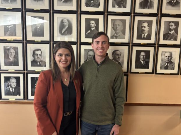 Photo of Ward 3 intern Payson Horsinka with Tucson Mayor Regina Romero.