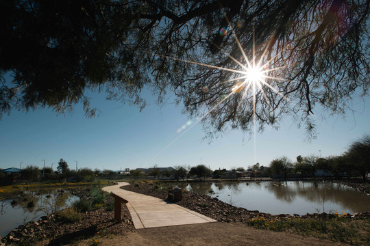 Photo of Elvira Stormwater Park.