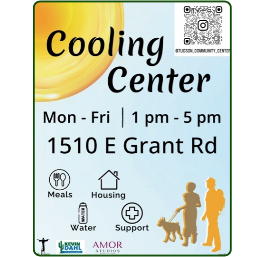 Flyer for cooling center in Ward 3