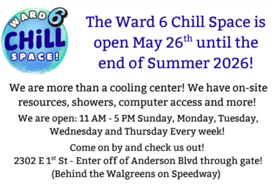Ward 6 Chill Space graphic
