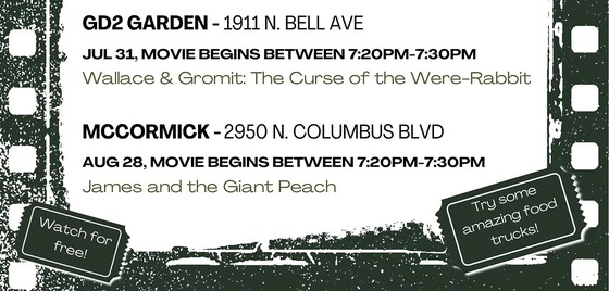 Garden Movie Nights Flyer