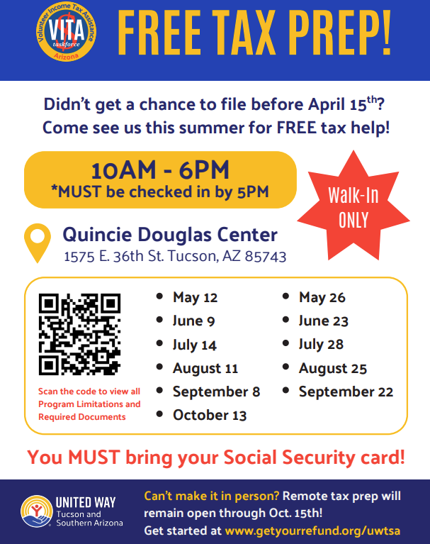 Vita tax prep Flyer