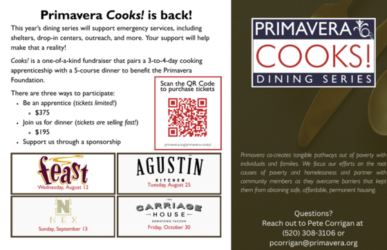 Primavera cooks flyer