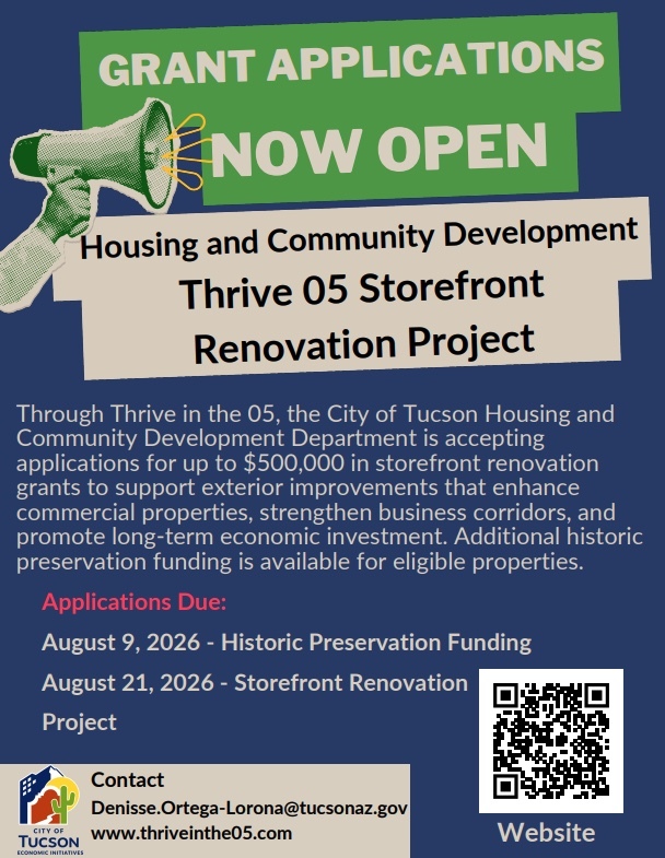 Storefront Renovation grant application flyer