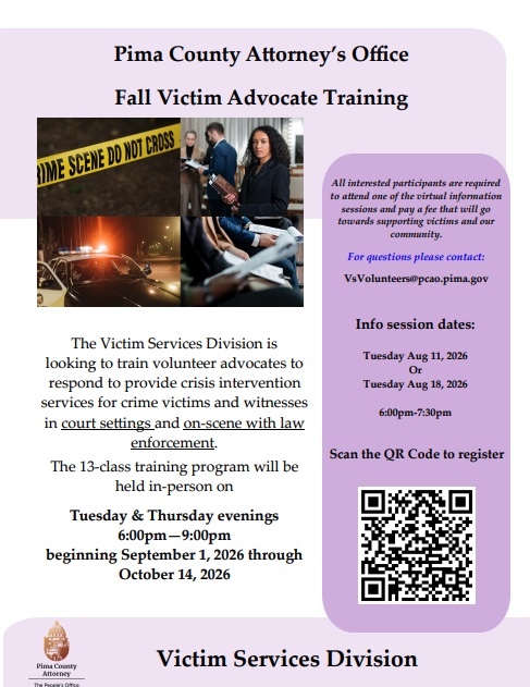 Fall victim advocate training