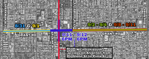 Paving schedule map