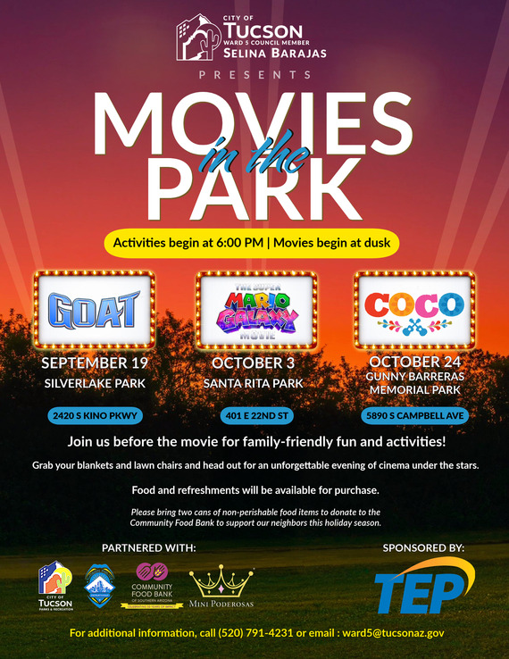 Movies in the Park Flyer 