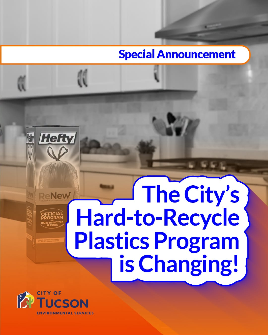 The City's Hard-to-Recycle Plastics Program is Changing