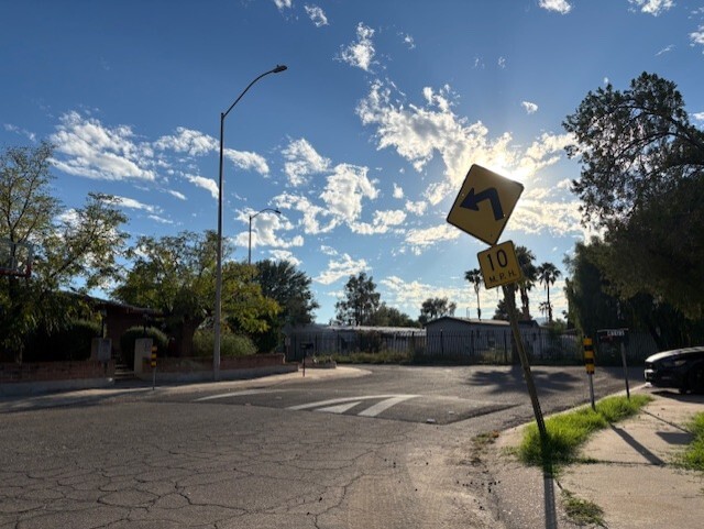 Speed humps in Cottonwood Manor