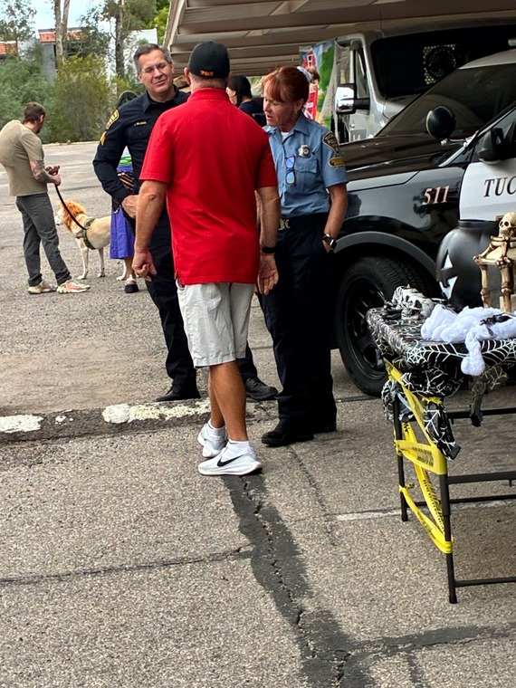 Councilmember Cunningham at the Trunk or Treat celebration this weekend