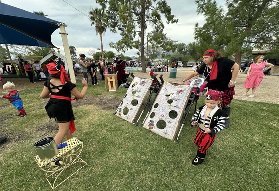 Cornhole for the wee pirates at Palo Verde Park this weekend.