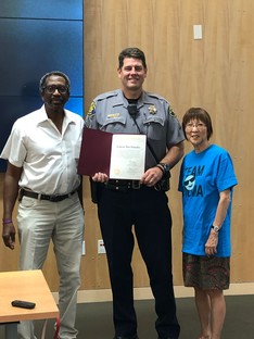 Sgt. Scheuller Unincorporated Services Recognition