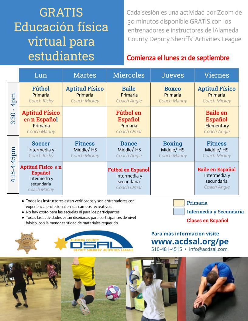 DSAL Virtual PE Classes