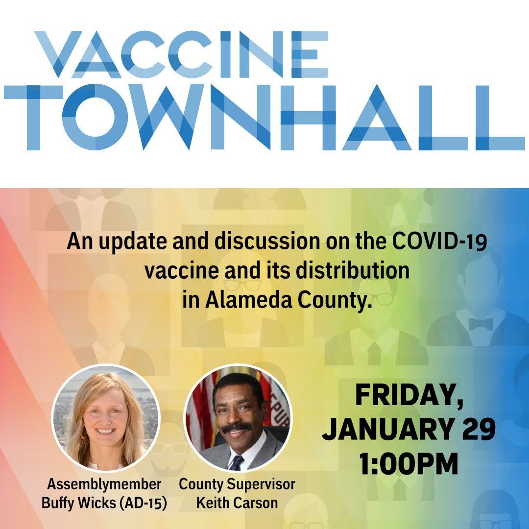 THIS FRIDAY Vaccine Town Hall with Assemblymember Wicks