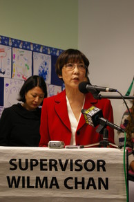 Supervisor Chan Speaking at New War on Poverty Press Conference