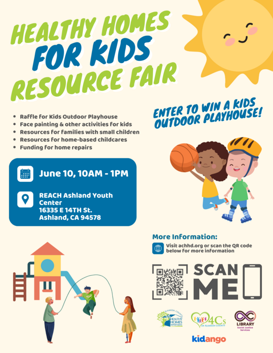 June 10 Event Flyer - Healthy Homes for Kids Resource Fair