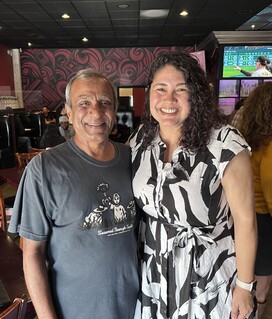 Supervisor Márquez and Daily Bowl Founder Paddy Iyer