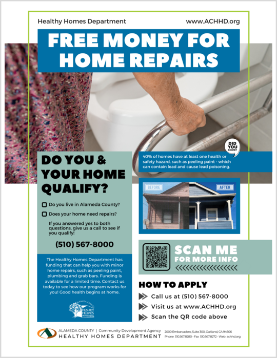 Free Money for Home Repairs (flyer with border)