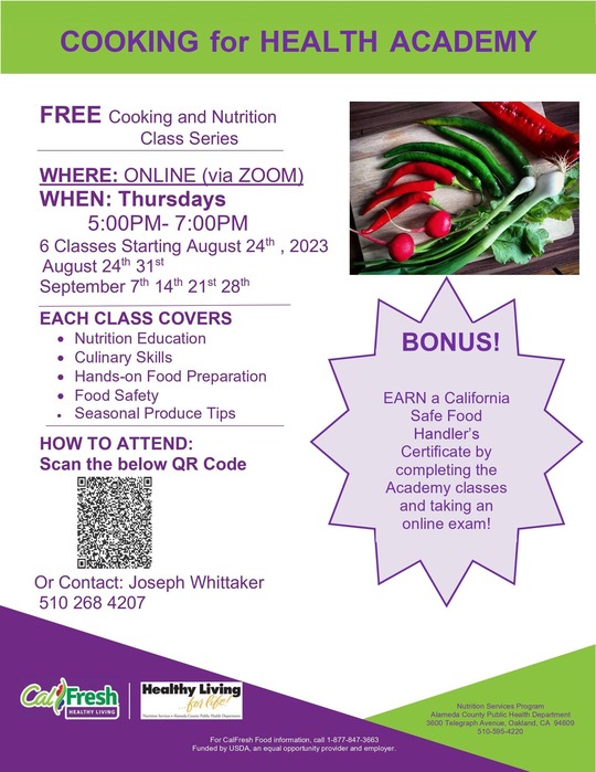 Free Cooking Class