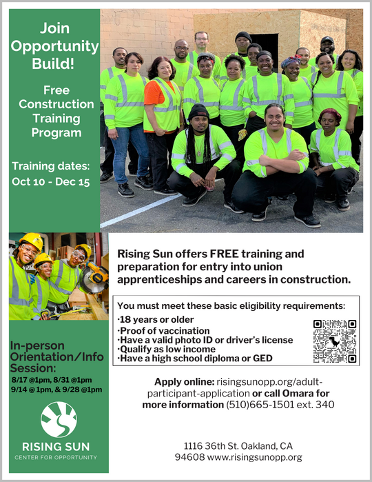 Free Construction Training Program - 2