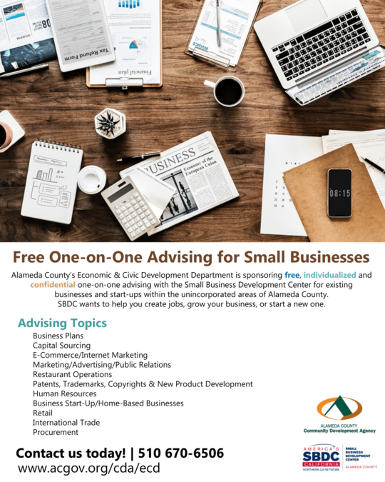 One on one advising flyer
