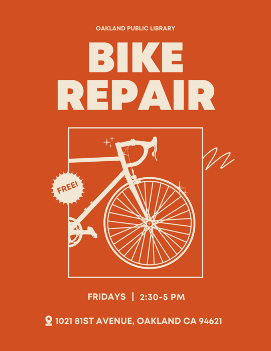 Fee Bike Repair - Oakland Public Library