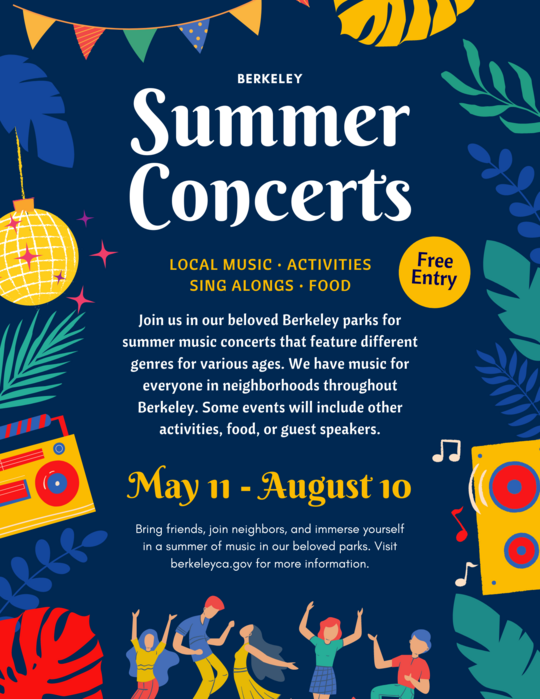 Berkeley Summer Concerts Flyer