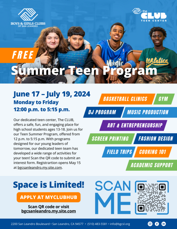 2024.06.17 BGCSL Summer Teen Program