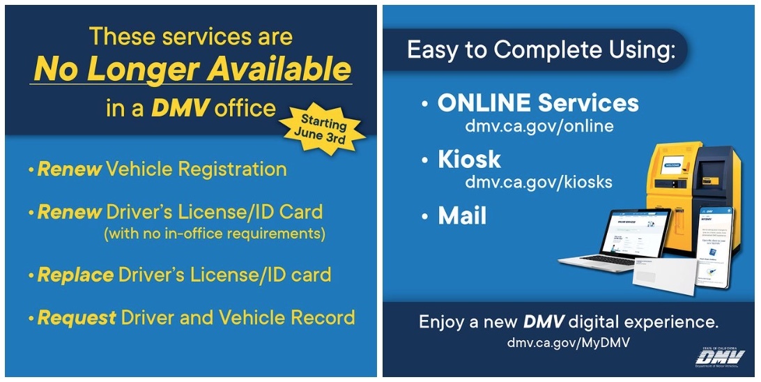 DMV Office Changes