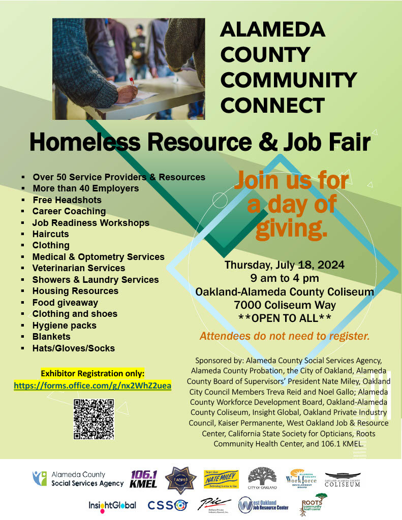 2024.07.18 Alameda County Community Connect Homeless Resource and Job Fair