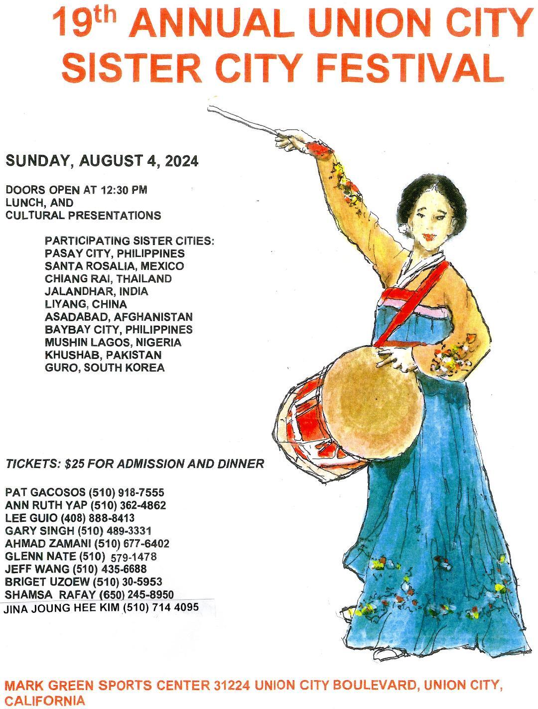 Sister City Festival Flyer