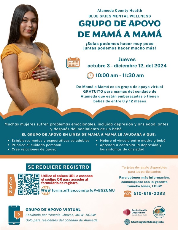 2024.10.03 Alameda County Health Mom to Mom Support Group - Spanish