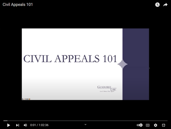 civil appeals