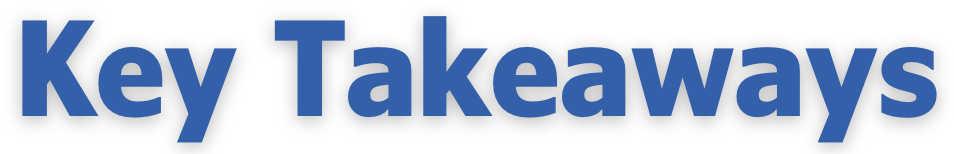 key takeaways