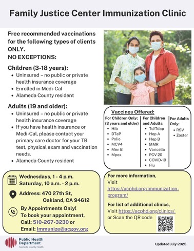 family justice center immunization